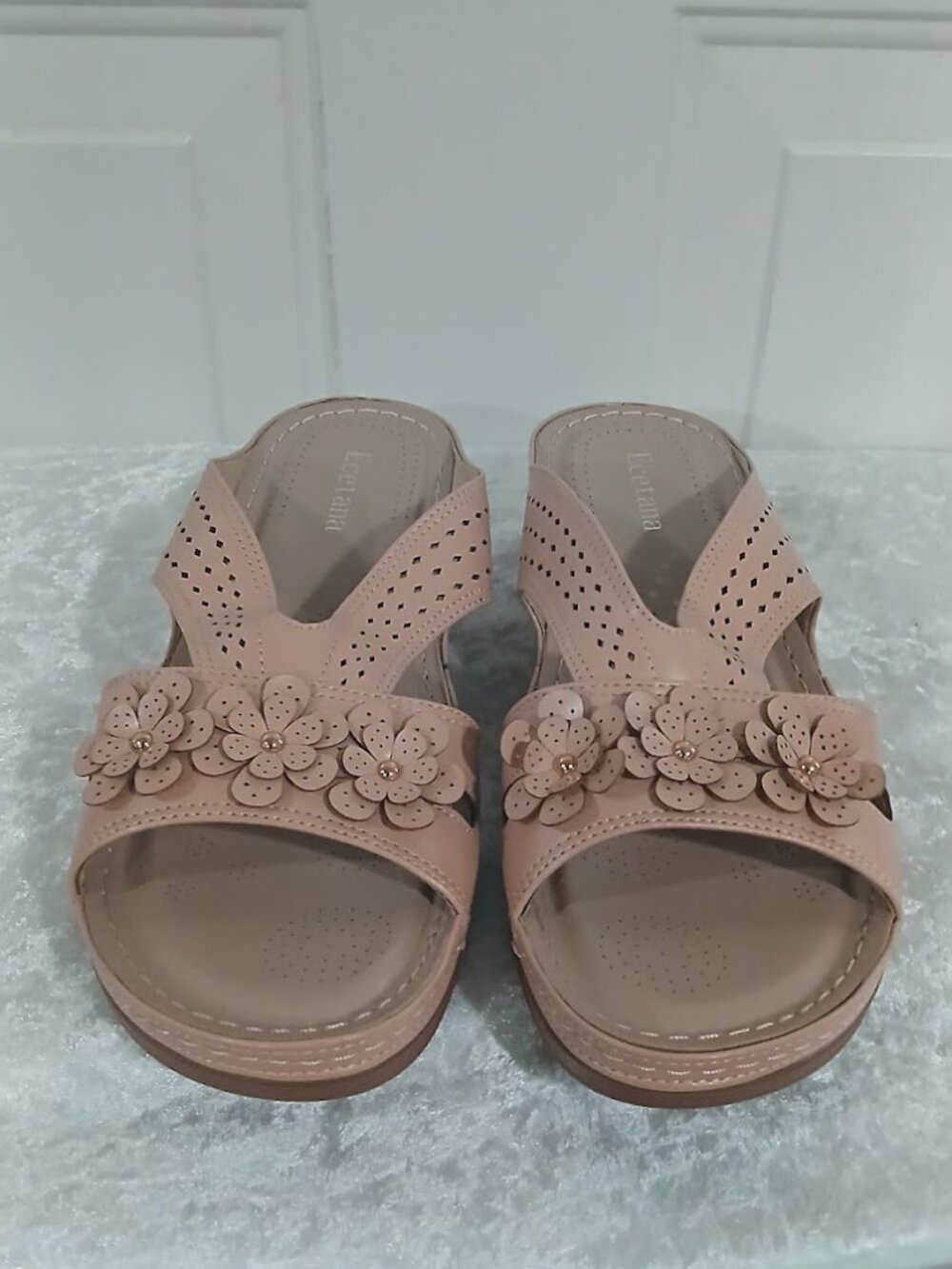 Women's Casual Slippers Wedge Platform Comfortable Sandals High Heels Slides 43